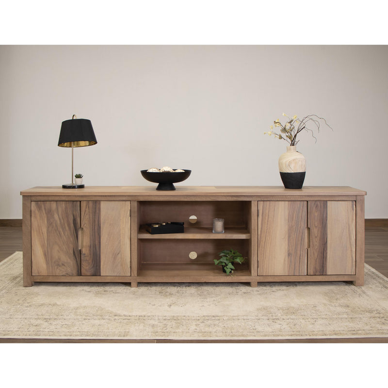 International Furniture Direct Natural Parota TV Stand IFD8681STN93 IMAGE 2