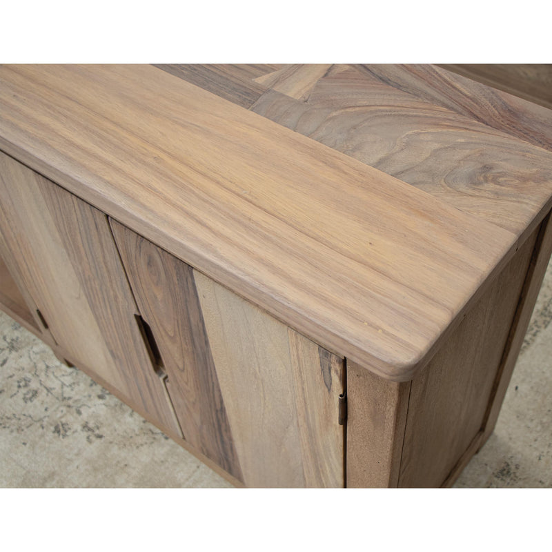 International Furniture Direct Natural Parota TV Stand IFD8681STN93 IMAGE 4