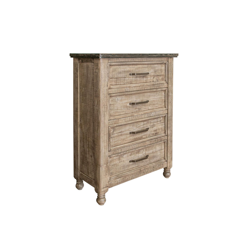 International Furniture Direct Natural Stone 4-Drawer Chest IFD4091CHT IMAGE 1