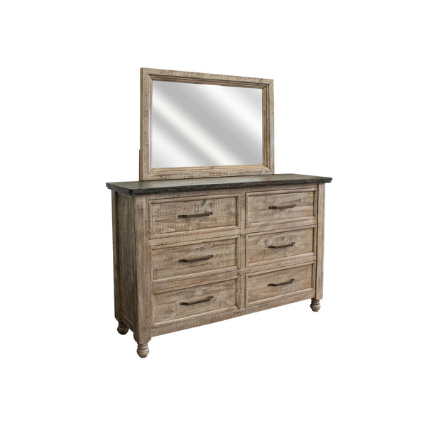 International Furniture Direct Natural Stone 6-Drawer Dresser IFD4091DSR IMAGE 1