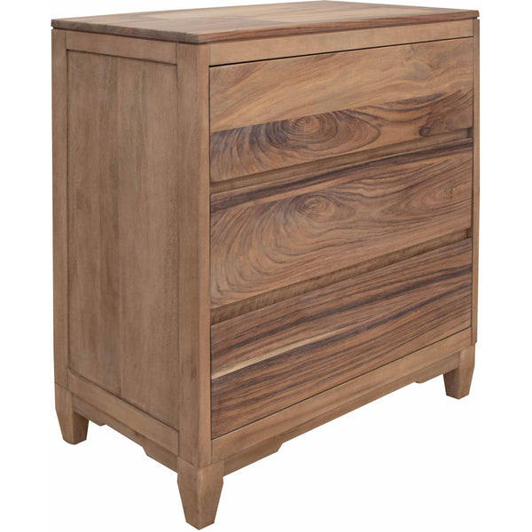 International Furniture Direct Parota Nova 3-Drawer Chest IFD6211CHT IMAGE 1