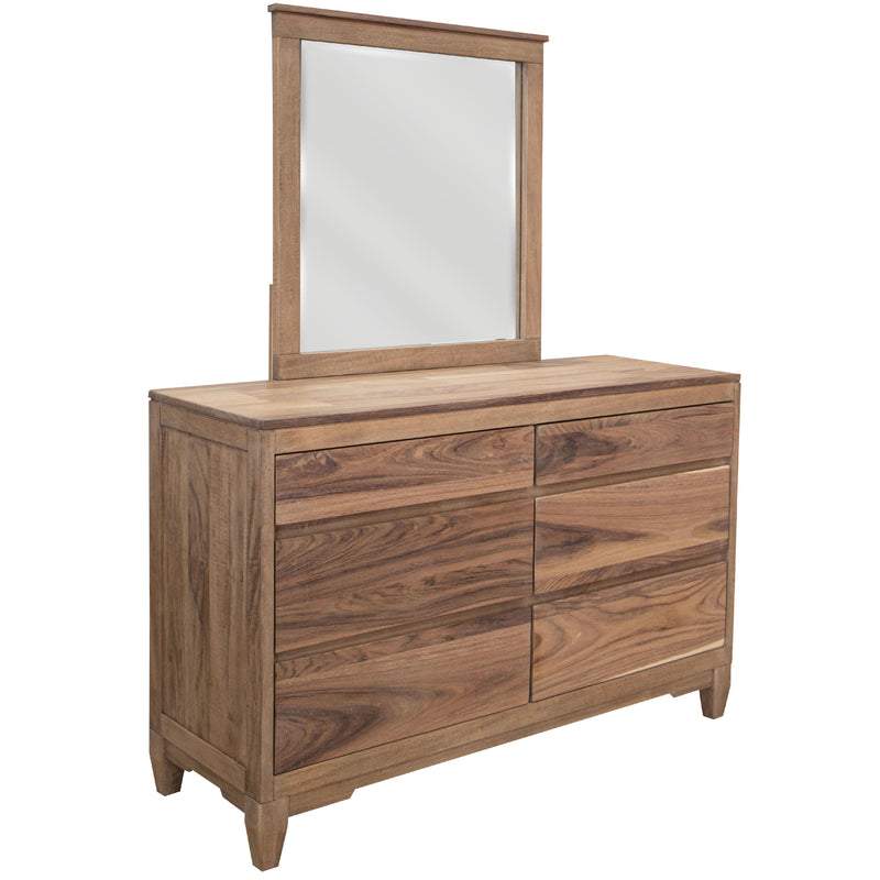 International Furniture Direct Parota Nova Dresser Mirror IFD6211MIR IMAGE 2