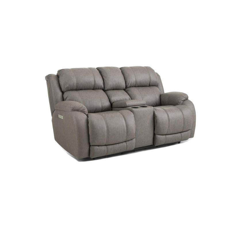 Homestretch Furniture Power Reclining Loveseat with Console Fairbanks IMAGE 1