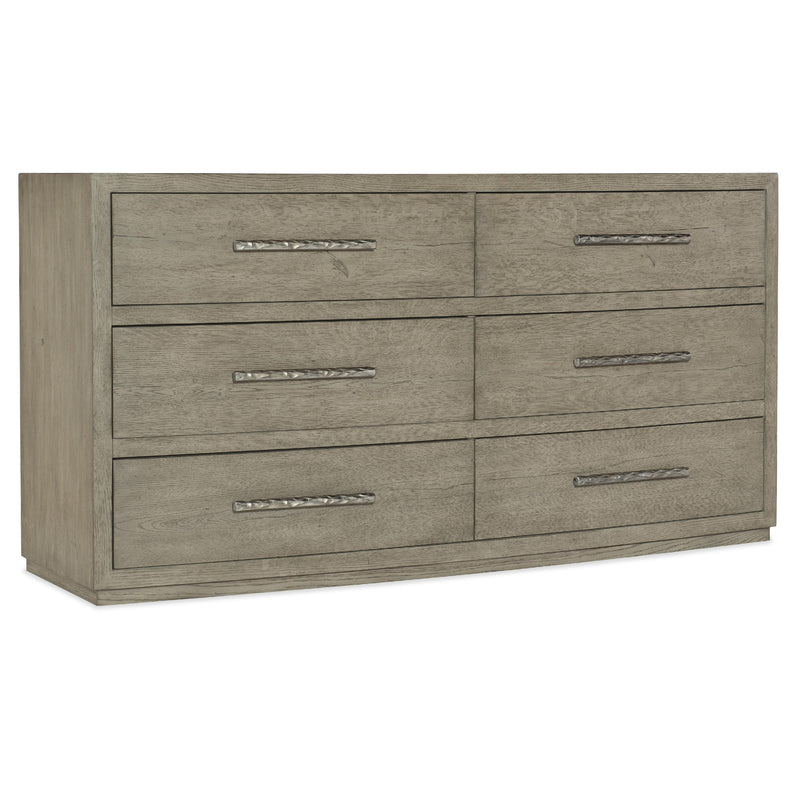 Hooker Furniture 6150-90002-85 Linville Falls Chimney Gap Six Drawer Dresser IMAGE 1