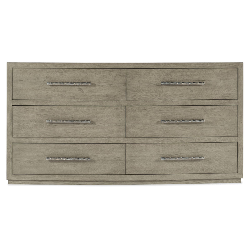 Hooker Furniture 6150-90002-85 Linville Falls Chimney Gap Six Drawer Dresser IMAGE 2