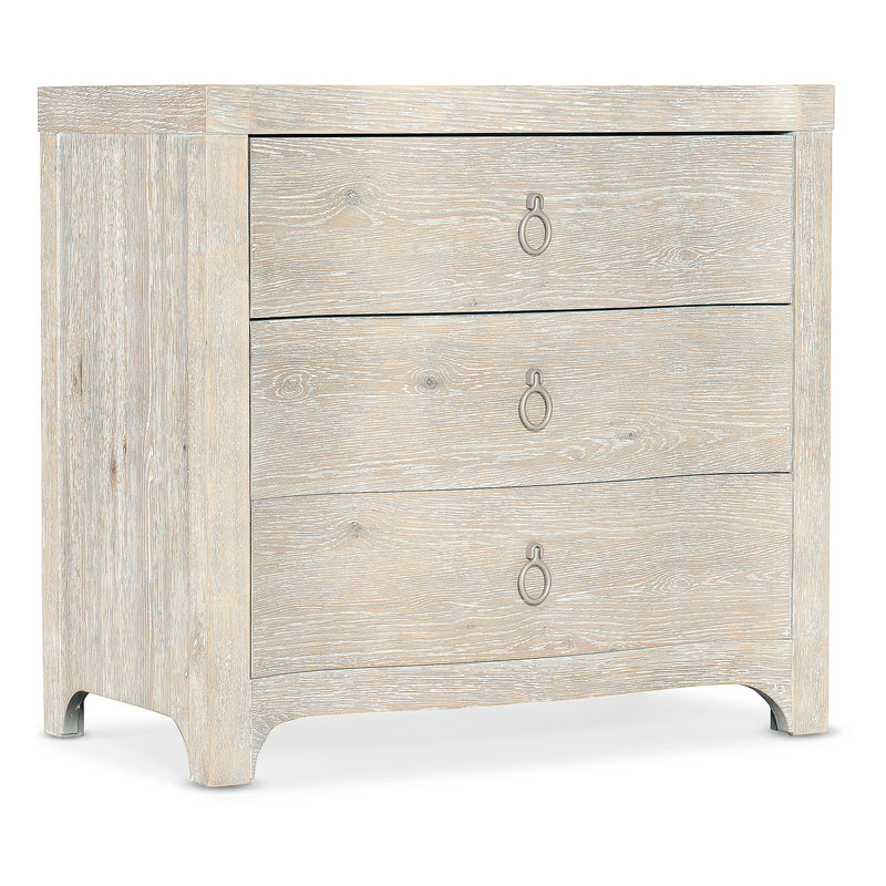 Hooker Furniture 6350-90116-80 Serenity Antigua Three Drawer Nightstand IMAGE 1