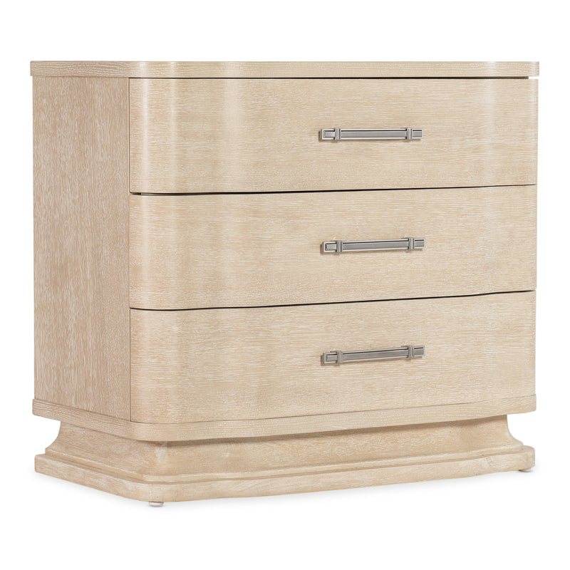 Hooker Furniture 6500-90016-80 Nouveau Chic Three Drawer Nightstand IMAGE 1