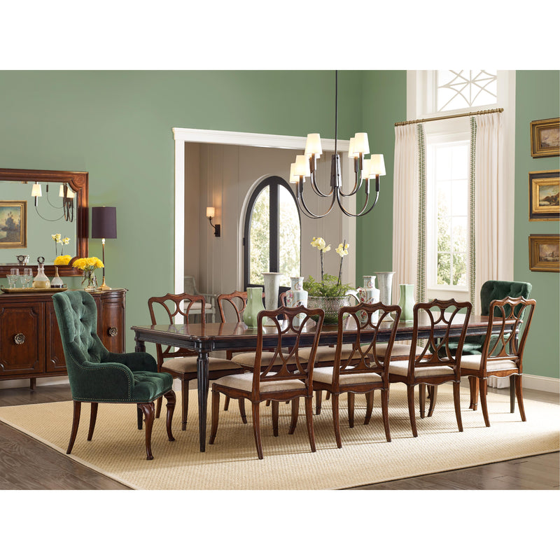 Hooker Furniture 6750-75200-00 Charleston Rectangle Leg Dining Table w-2-22in Leaves IMAGE 10