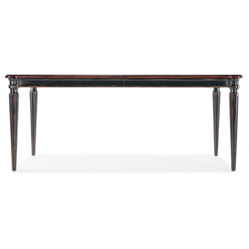 Hooker Furniture 6750-75200-00 Charleston Rectangle Leg Dining Table w-2-22in Leaves IMAGE 2