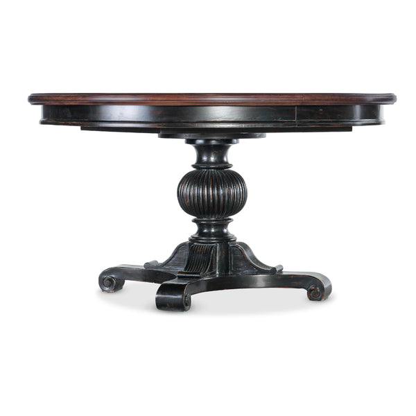 Hooker Furniture 6750-75203-00 Charleston Round Pedestal Dining Table with 1-20in Leaf IMAGE 1