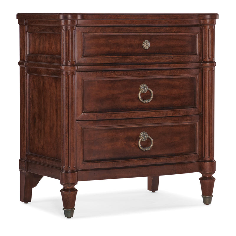 Hooker Furniture 6750-90015-85 Charleston Three-Drawer Nightstand IMAGE 1