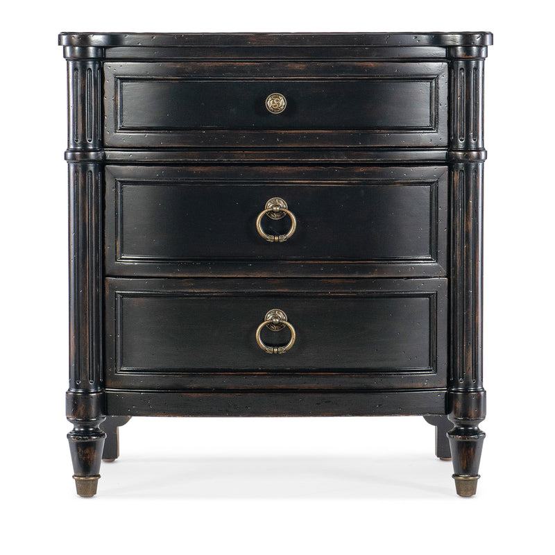 Hooker Furniture 6750-90015-97 Charleston Three-Drawer Nightstand IMAGE 2