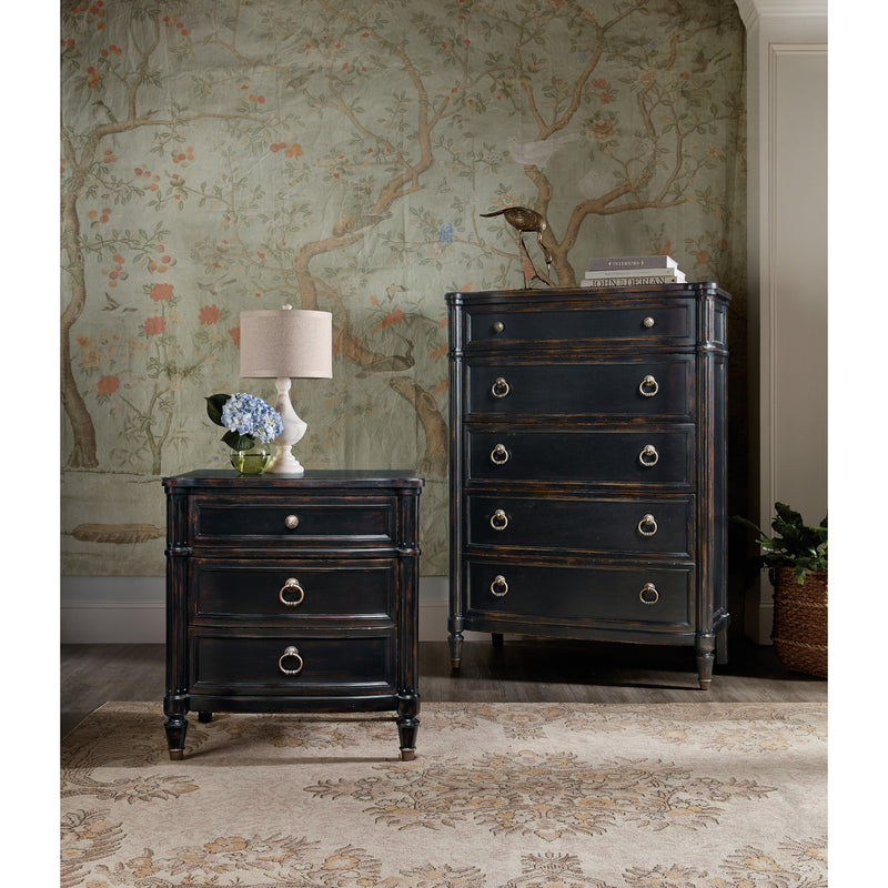 Hooker Furniture 6750-90015-97 Charleston Three-Drawer Nightstand IMAGE 4