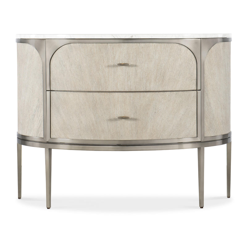 Hooker Furniture 6850-90215-80 Modern Mood Two Drawer Nightstand IMAGE 2