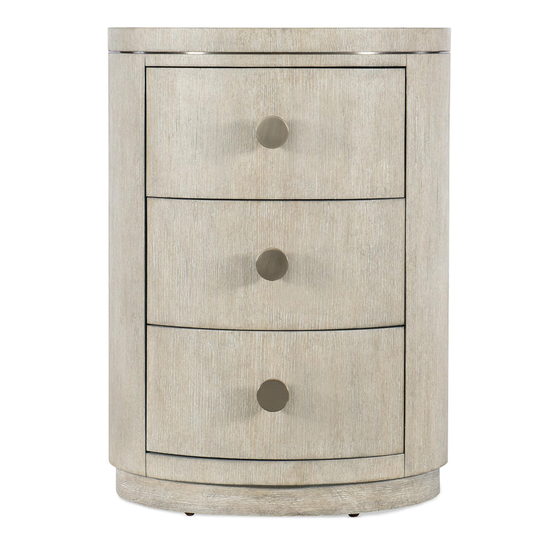 Hooker Furniture 6850-90315-80 Modern Mood Round Nightstand IMAGE 2