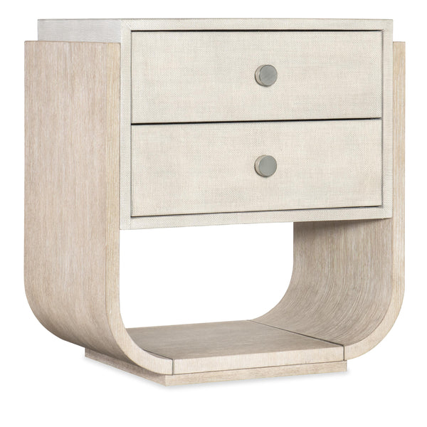 Hooker Furniture 6850-90416-80 Modern Mood Two Drawer Nightstand IMAGE 1