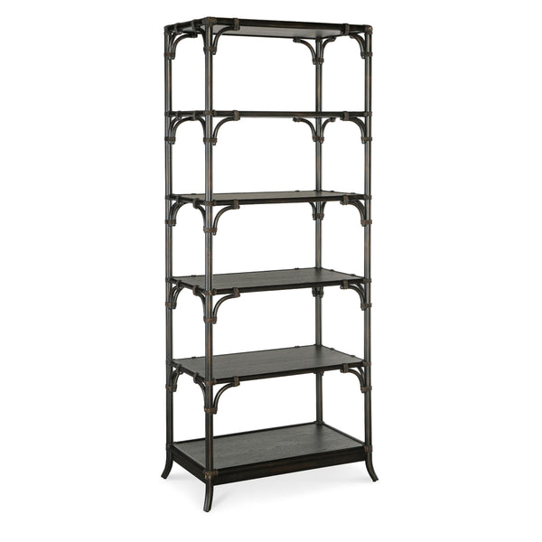 Hooker Furniture 6950-10445-99 Retreat Pole Rattan Bookcase IMAGE 1