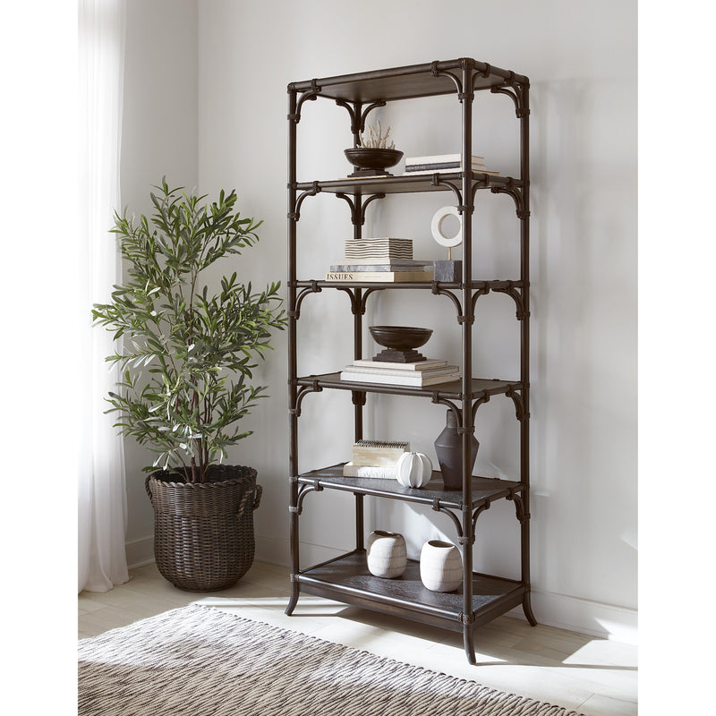 Hooker Furniture 6950-10445-99 Retreat Pole Rattan Bookcase IMAGE 3