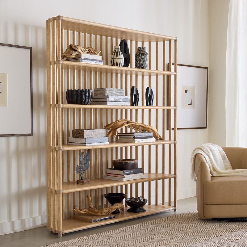 Hooker Furniture 6950-10446-80 Retreat Slatted Bookcase IMAGE 5