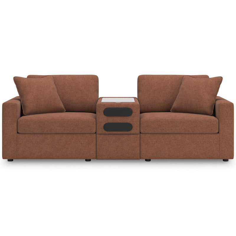 Signature Design by Ashley Modmax 92102S13 3 pc Sectional Loveseat with Audio System IMAGE 2