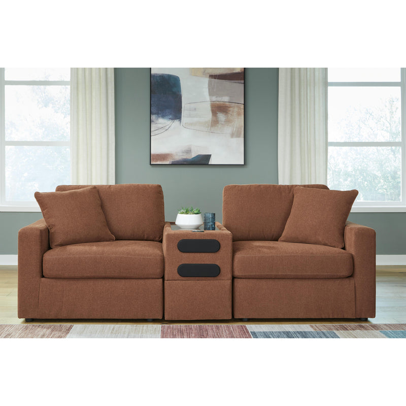 Signature Design by Ashley Modmax 92102S13 3 pc Sectional Loveseat with Audio System IMAGE 3