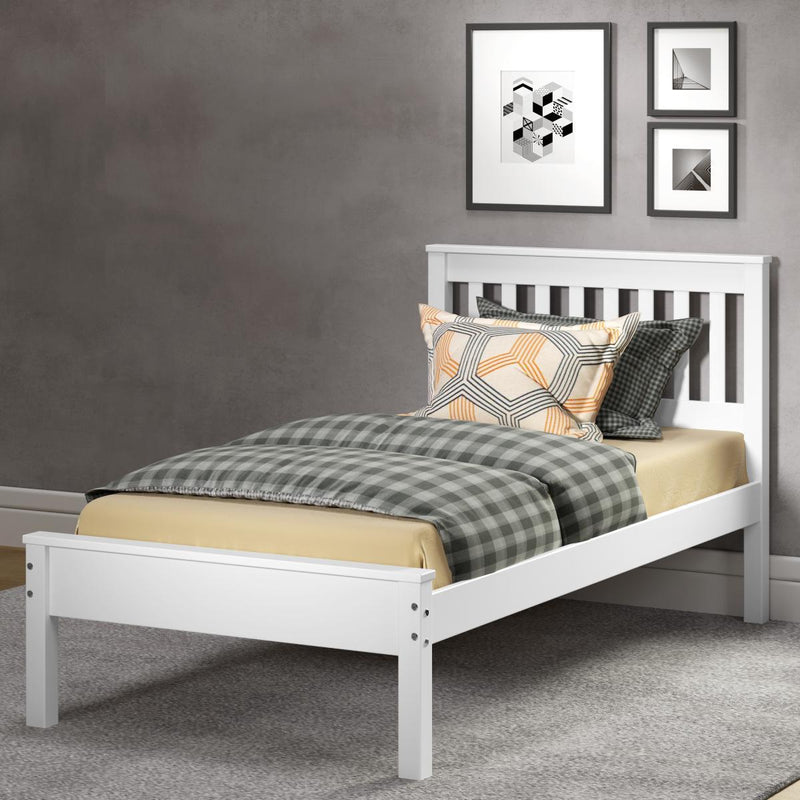 Donco Trading Company Contempo 500-TW Twin Bed - White IMAGE 3