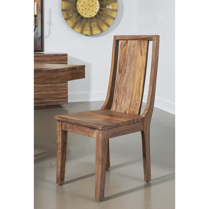 Coast2Coast Burke 62451 Set of 2 Solid Wood Curved Back Dining Side Chairs with Scoop Seat IMAGE 7