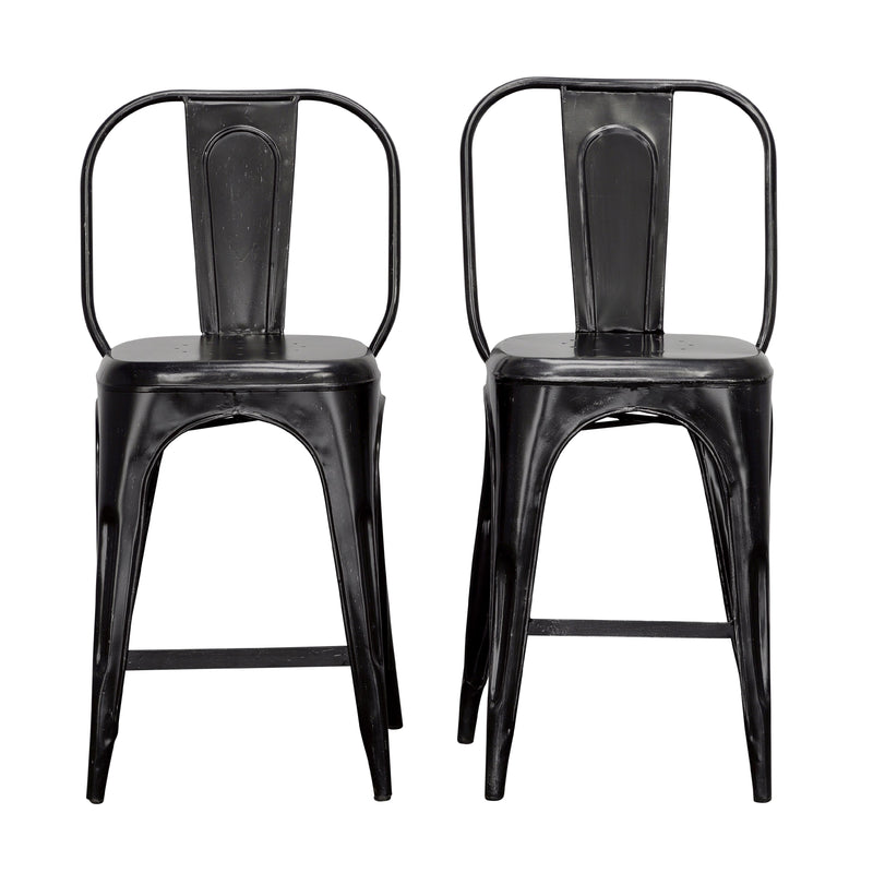Coast2Coast Abby 92500 Industrial Style Black Counter Height Dining Chair - Set of 2 IMAGE 2