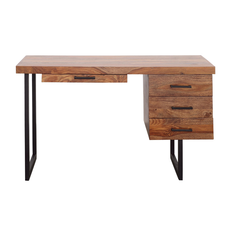Coast2Coast Sunny 92542 Rustic Solid Wood Four Drawer Writing Desk IMAGE 2