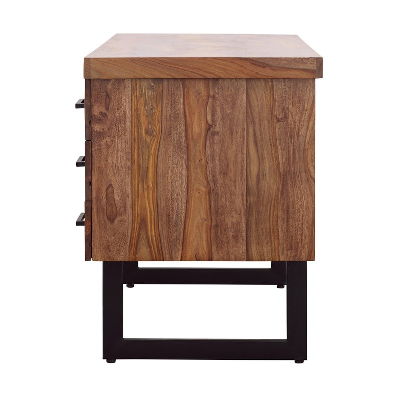 Coast2Coast Sunny 92542 Rustic Solid Wood Four Drawer Writing Desk IMAGE 6