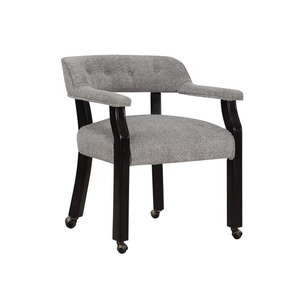 Coast2Coast Vandusen 95467 Black and Grey Transitional Castered Dining Chair IMAGE 1