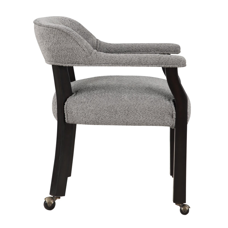 Coast2Coast Vandusen 95467 Black and Grey Transitional Castered Dining Chair IMAGE 3