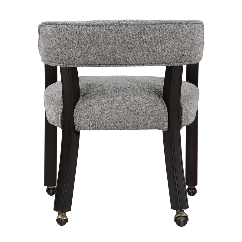 Coast2Coast Vandusen 95467 Black and Grey Transitional Castered Dining Chair IMAGE 4