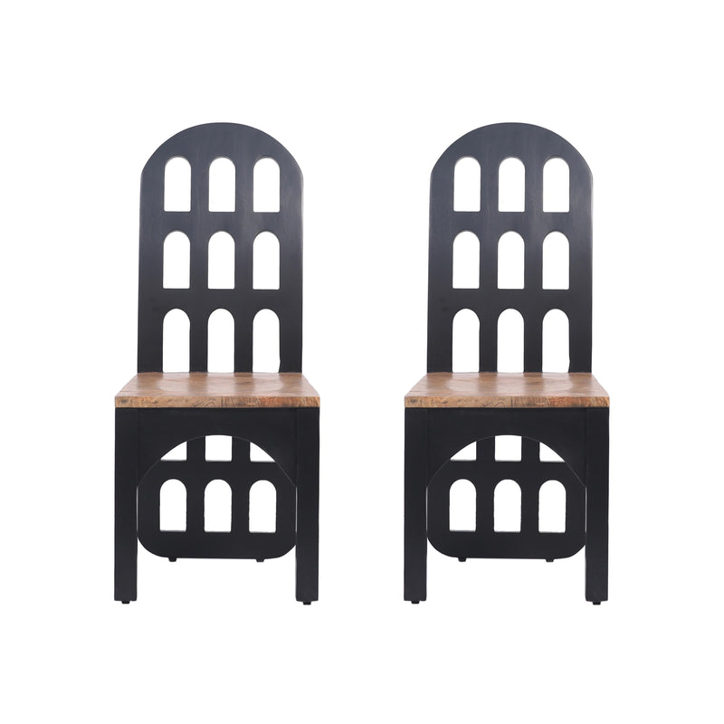 Coast2Coast Collins 97568 Farmhouse Dining Chair - Set of Two IMAGE 2