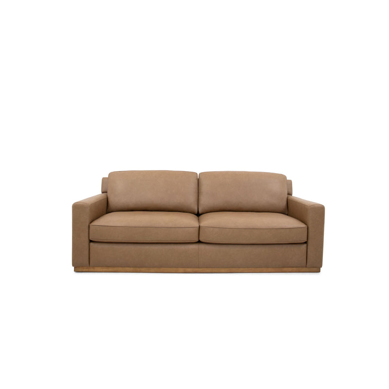 Leather Italia USA 6213 Mason Sofa 1302S Brown Leather-Split IMAGE 1