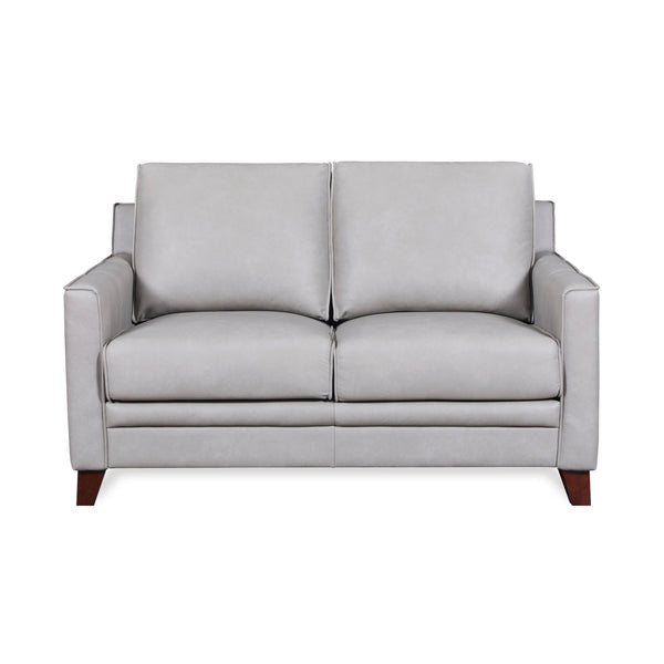 Leather Italia USA 5313 Stanton Loveseat 9305S Grey Leather-Split IMAGE 1