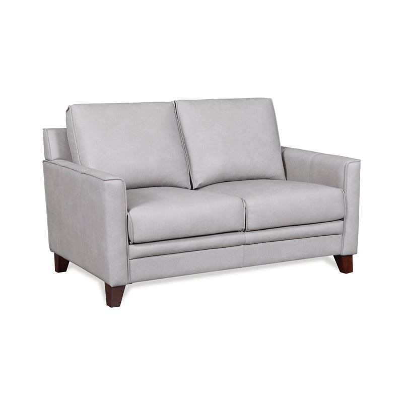 Leather Italia USA 5313 Stanton Loveseat 9305S Grey Leather-Split IMAGE 2