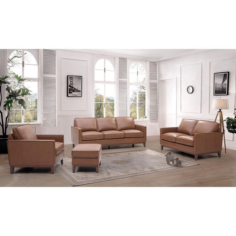 Leather Italia USA 6803 Weston Sofa 1015S Highland Saddle Leather IMAGE 3