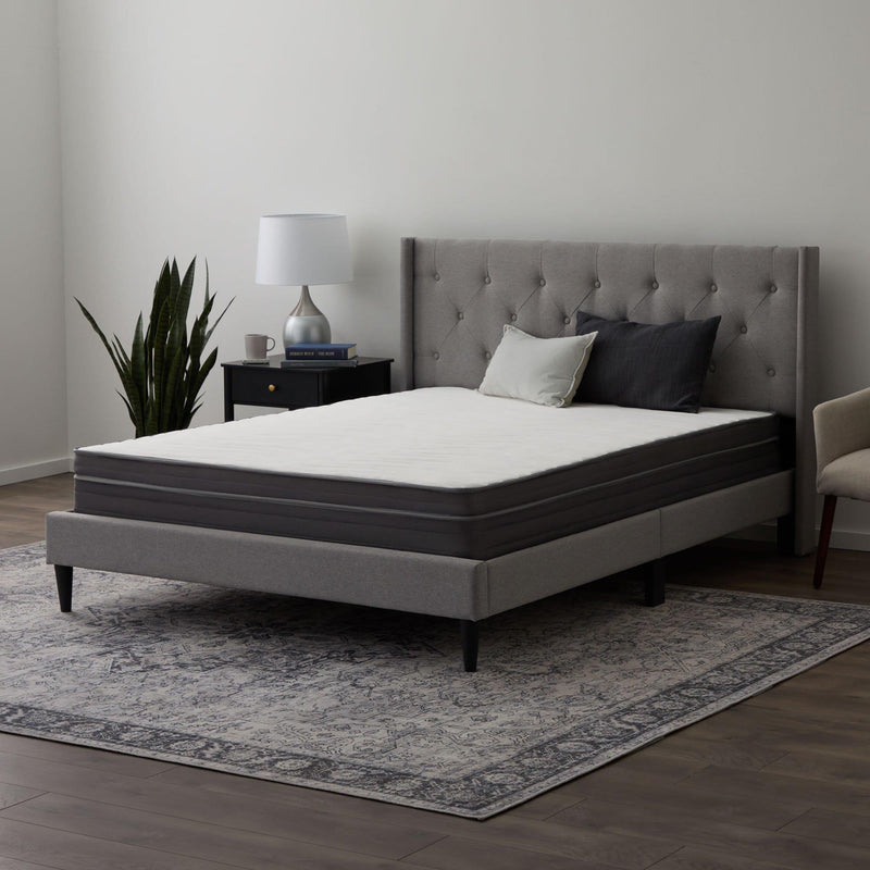 Weekender 10" Hybrid Bonnell Spring Gel Memory Foam Mattress - Full/Gray IMAGE 6