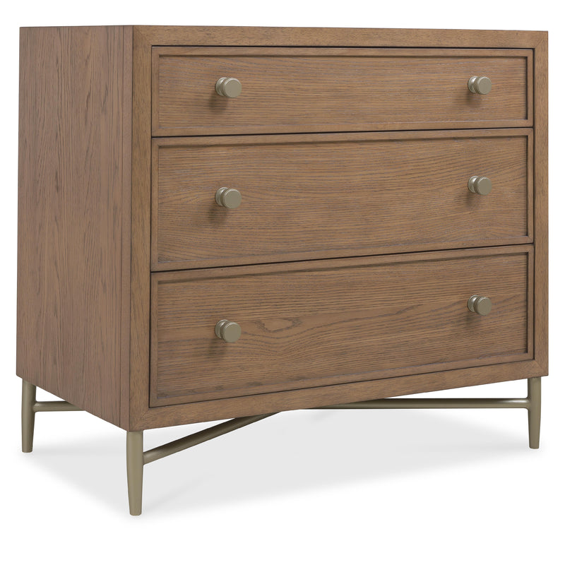 Hooker Furniture 6072-90216-85 Sonnet Three-Drawer Nightstand IMAGE 1