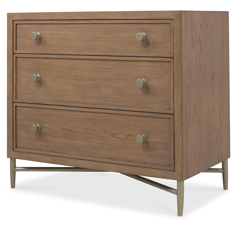 Hooker Furniture 6072-90216-85 Sonnet Three-Drawer Nightstand IMAGE 2