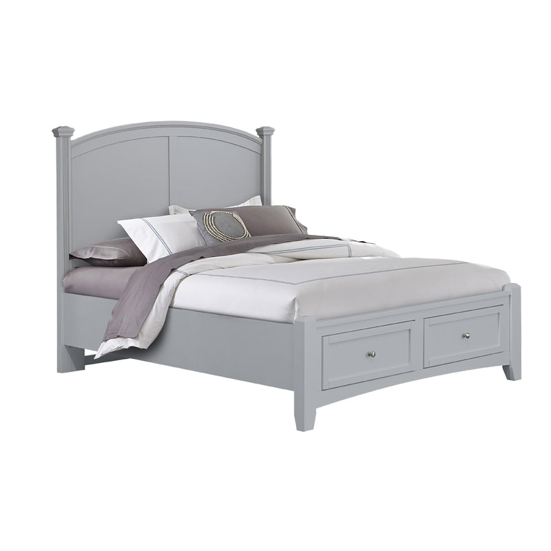 Vaughan-Bassett Bonanza BB26 King Poster Storage Bed - Grey IMAGE 1