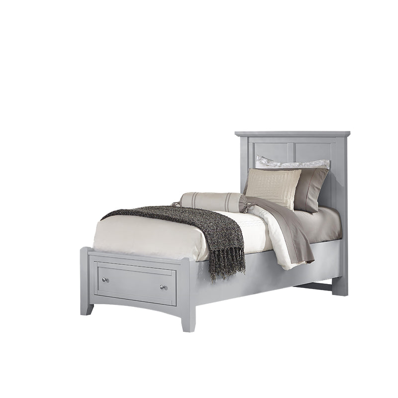 Vaughan-Bassett Bonanza BB26 Twin Mansion Storage Bed - Grey IMAGE 1