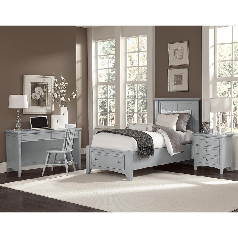 Vaughan-Bassett Bonanza BB26 Twin Mansion Storage Bed - Grey IMAGE 2