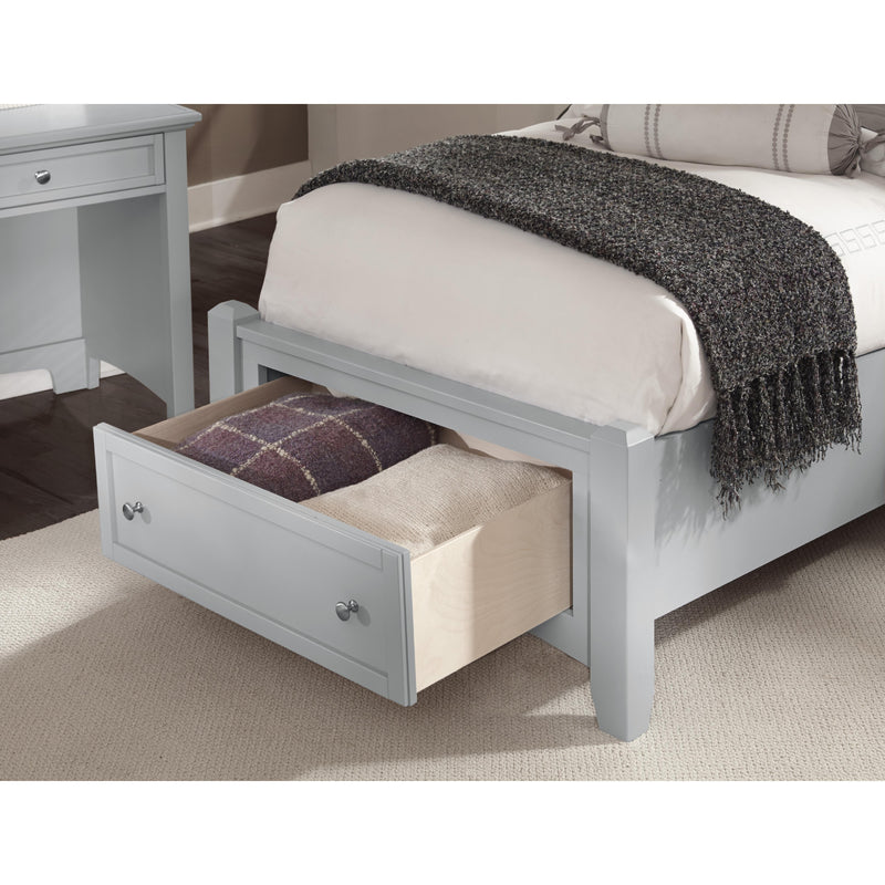 Vaughan-Bassett Bonanza BB26 Twin Mansion Storage Bed - Grey IMAGE 3