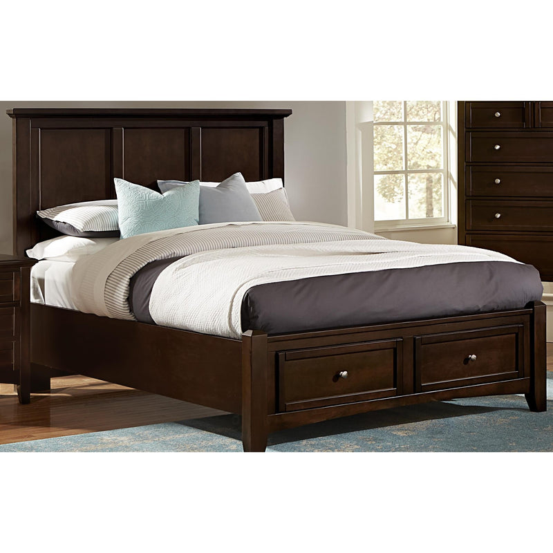 Vaughan-Bassett Bonanza BB27 Full Mansion Storage Bed - Merlot IMAGE 1