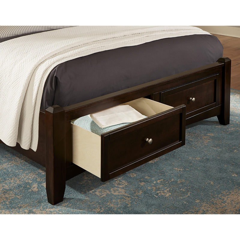 Vaughan-Bassett Bonanza BB27 Full Mansion Storage Bed - Merlot IMAGE 2