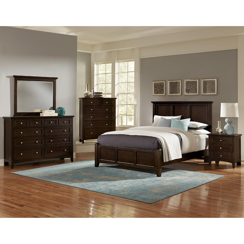 Vaughan-Bassett Bonanza BB27 King Mansion Bed - Merlot IMAGE 3