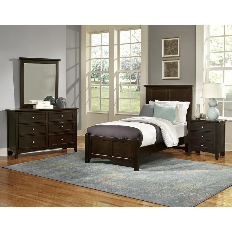 Vaughan-Bassett Bonanza BB27 Twin Mansion Bed - Merlot IMAGE 4