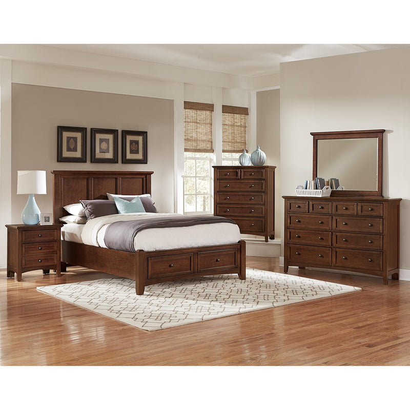 Vaughan-Bassett Bonanza BB28 Full Mansion Storage Bed - Cherry IMAGE 5